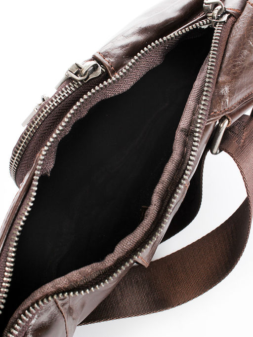 LACCOMA сумка VIN96611-коричневый натуральная кожа хлопок  фото 4