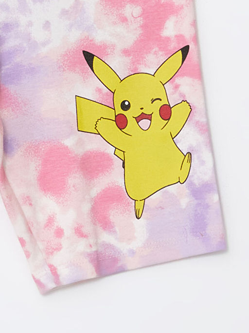 Beli Lastikli Pikachu Bask?l? K?z ?ocuk Tayt - Waikiki фото 2