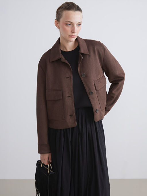 G?mlek Yaka S?et Kad?n Ceket