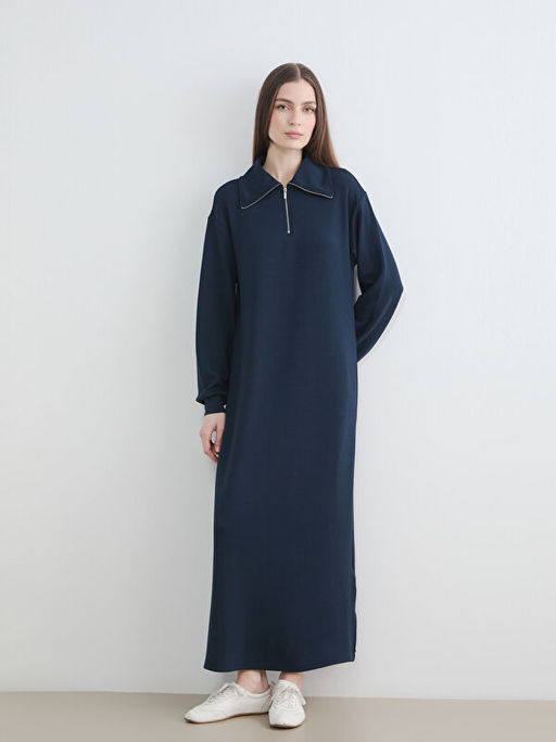 Polo Yaka Sweat Elbise