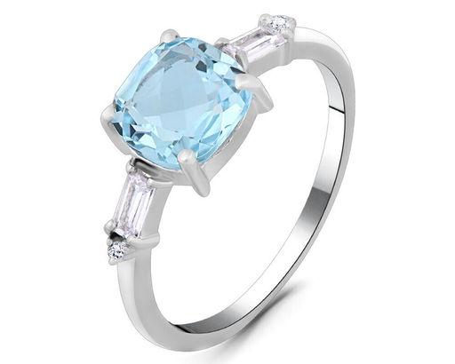 Кольцо, топаз, Аврора