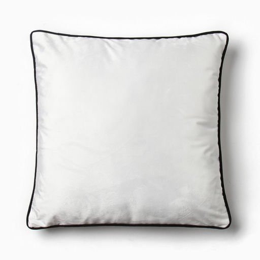 Наволочка декоративная Этель Кант, 45х45, цвет белый, велюр (100% пэ)  фото 2