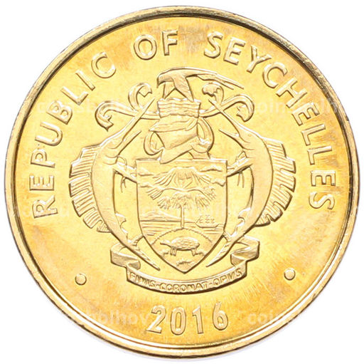 Монета 10 центов 2016 года Сейшелы