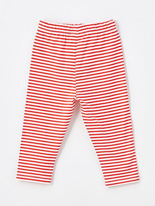 Beli Lastikli K?z Bebek Bask?l? Tayt - Waikiki фото 2