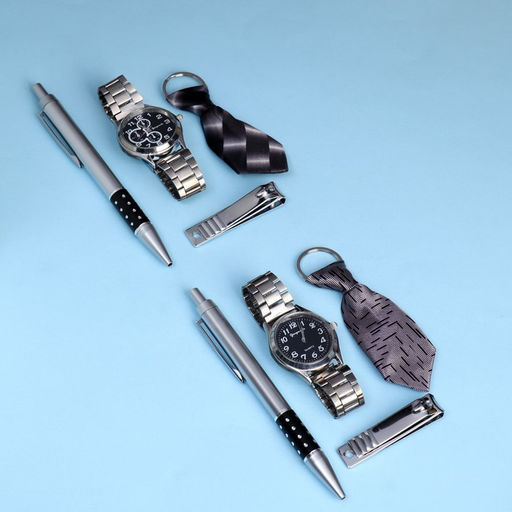 Набор подарочный 4в1 (ручка, часы, кусачки, брелок),микс - Simaland фото 3