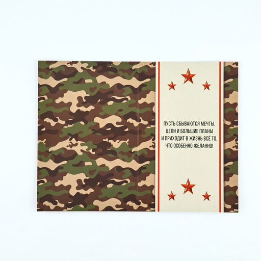 Цена за 10 шт. Открытка «С 23 Февраля!», 12×18 см