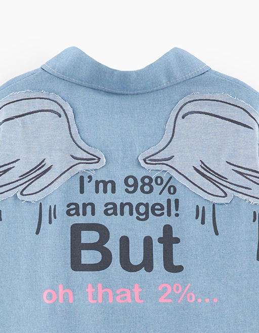 Джинсовая рубашка для девочки 241176 - Bell bimbo фото 4