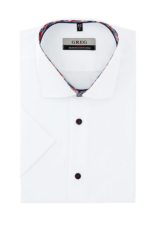 Сорочка мужская короткий рукав GREG 100/109/WH/Z/3p_GB  фото 2