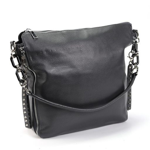 Женская кожаная сумка 1669-А Грей - Cidirro фото 2