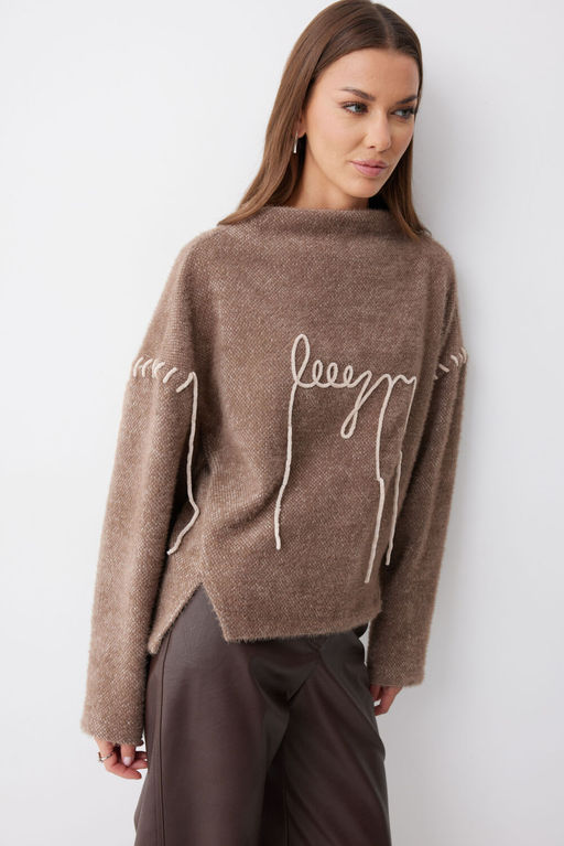 Джемпер LYUSHe 4242 капучино фото 5