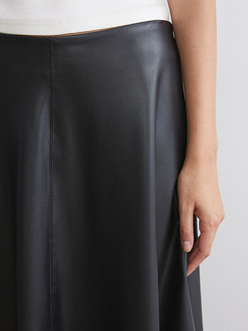 Deri G?r?n?ml? Klo? Etek