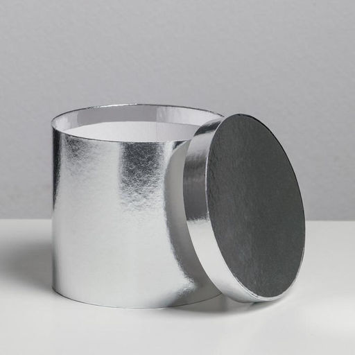 Коробка подарочная Серебро, 14x13 см - Дарите счастье фото 2