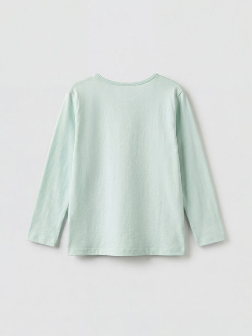 Bisiklet Yaka Bask?l? K?z ?ocuk Pijama Tak?m