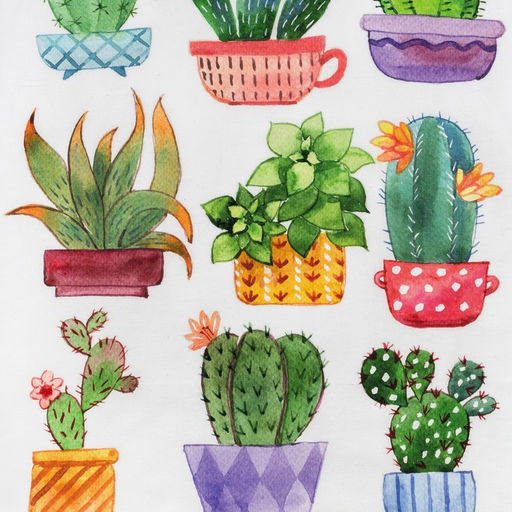 Цена за 2 шт. Полотенце Этель Кактусы 40х73 см, 100% хлопок, саржа 190 гр/м2  фото 4