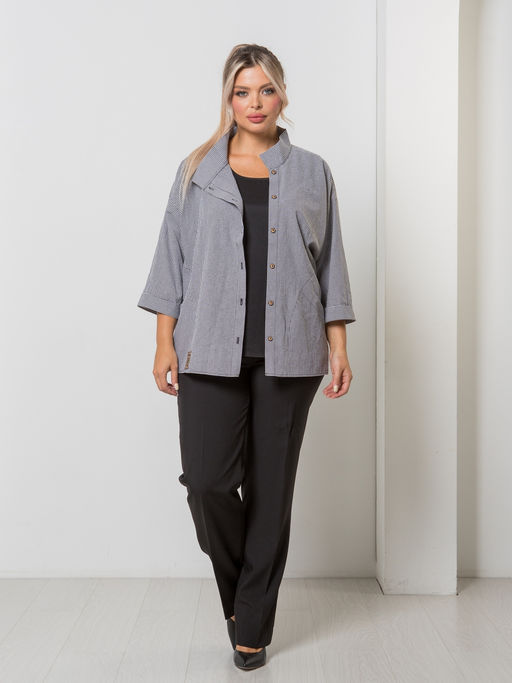 Блузка 1423 серый