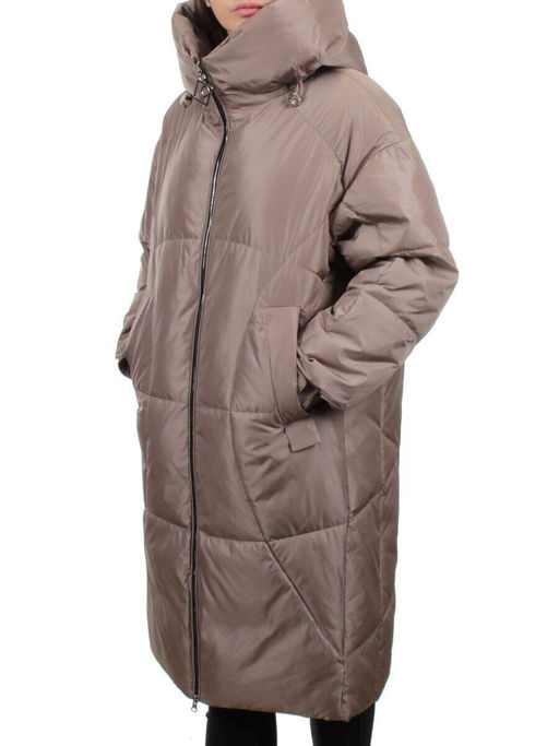 118 LILAC/BEIGE Пальто зимнее женское (холлофайбер 200 гр.)