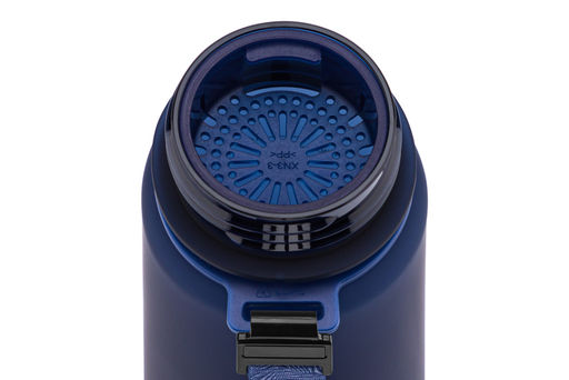 Бутылка для воды 500 мл 6,5*6,5*23 см "Style Matte" с углублениями д/пальцев, темно-синяя