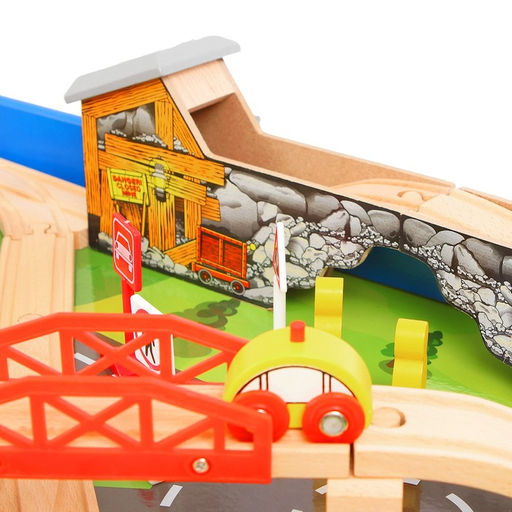 Железная дорога, 108 элементов, стол в комплекте - Simaland фото 9