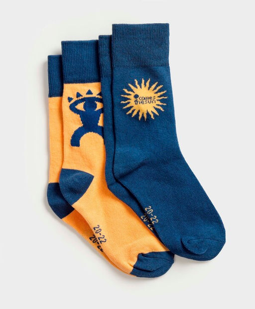 Носки высокие 2 пары для мальчика Button Blue