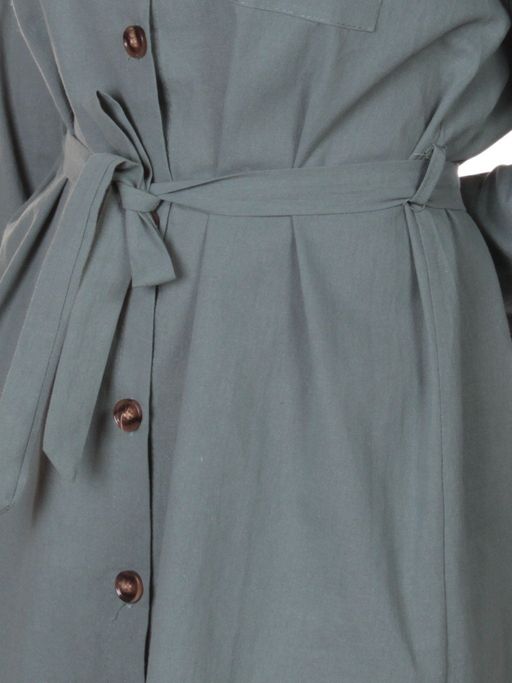803 Платье хлопковое с воротником Fashion