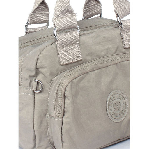 Сумка женская текстиль BoBo-91027, 2отд, плечевой ремень, серый 266008  фото 4