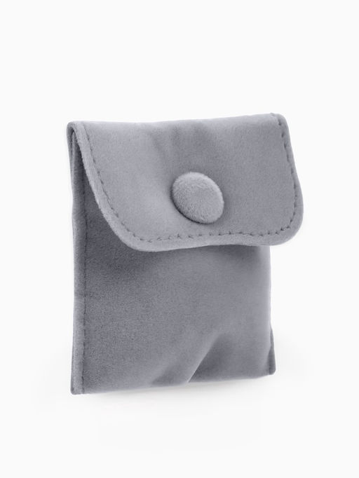 Конвертики для украшений, набор 10 шт. бархат, 7×7 см, тёмно-серый