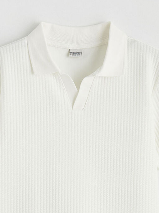 Polo Yaka Dokulu Erkek ?ocuk Ti??rt