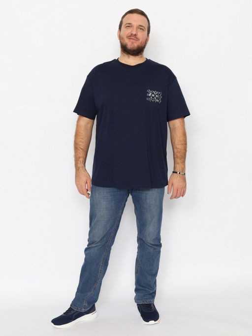 CRB wear/CWLM 60323-41 Футболка мужская,темно-синий/Ex.Cherubino фото 2