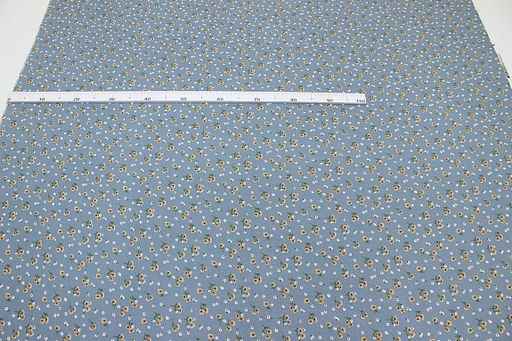 Штапель Алетта цв.лазурно-серый, ш.1.45м, вискоза-100%, 100гр/м.кв - Купава фото 3