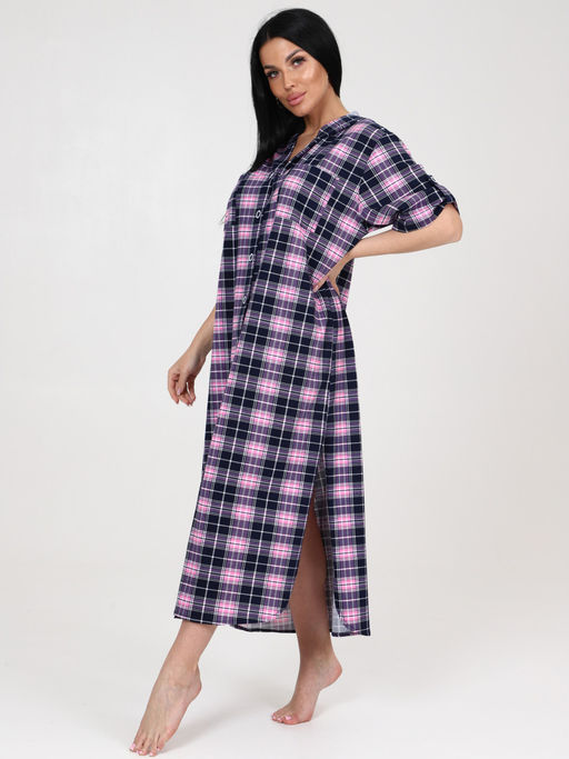 5116 ПЛАТЬЕ (Розовая клетка) - А-дина фото 4