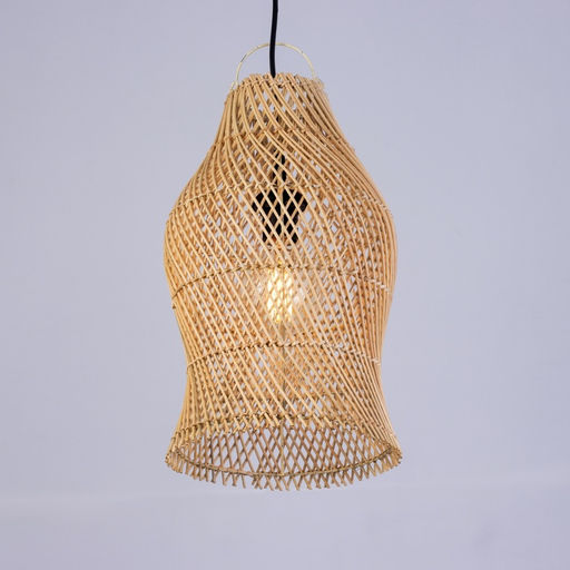 Светильник потолочный из ротанга «Грация», 1×120 Вт, Е27, 26×26×43 см