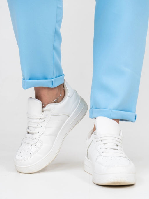 Костюм женский, цвет голубой белый синий