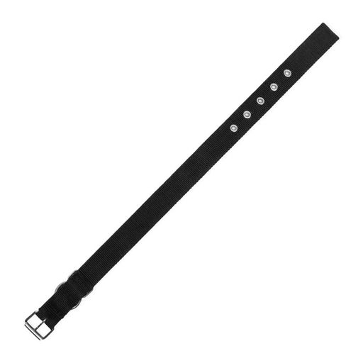 Ошейник двухслойный с вертлюгом, 58 х 3 см, полиэстер, черный - Пижон фото 6