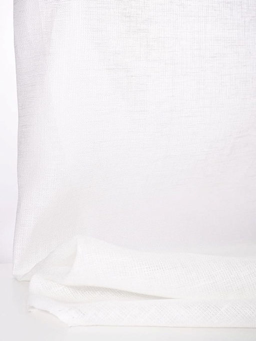 Лен декоративный Сетка цв.Белый, ш.1.5м, лен-100%, 175гр/м.кв. - Купава фото 5