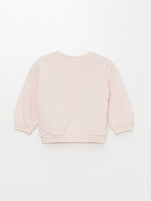 Bisiklet Yaka Bask?l? K?z Bebek Sweatshirt - Waikiki фото 2