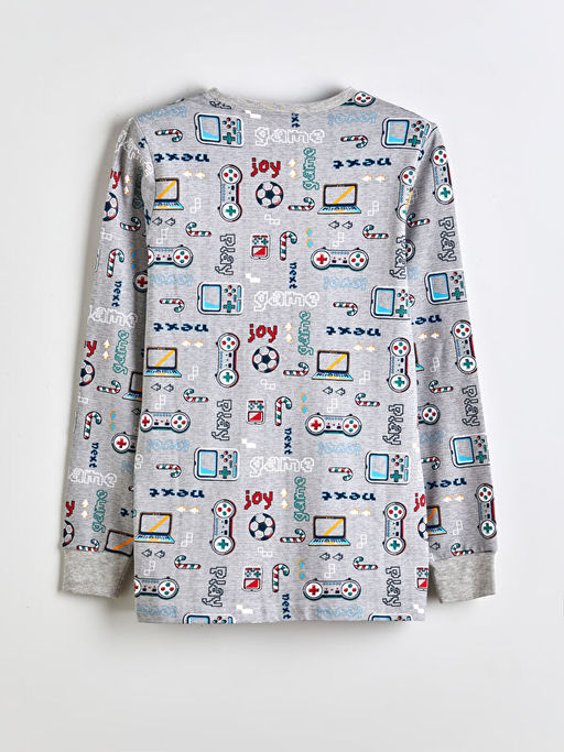 Bisiklet Yaka Erkek ?ocuk Pijama Tak?m?