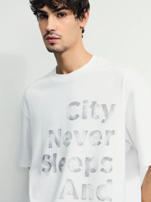 Футболка relax fit с принтом / Zarina  фото 7