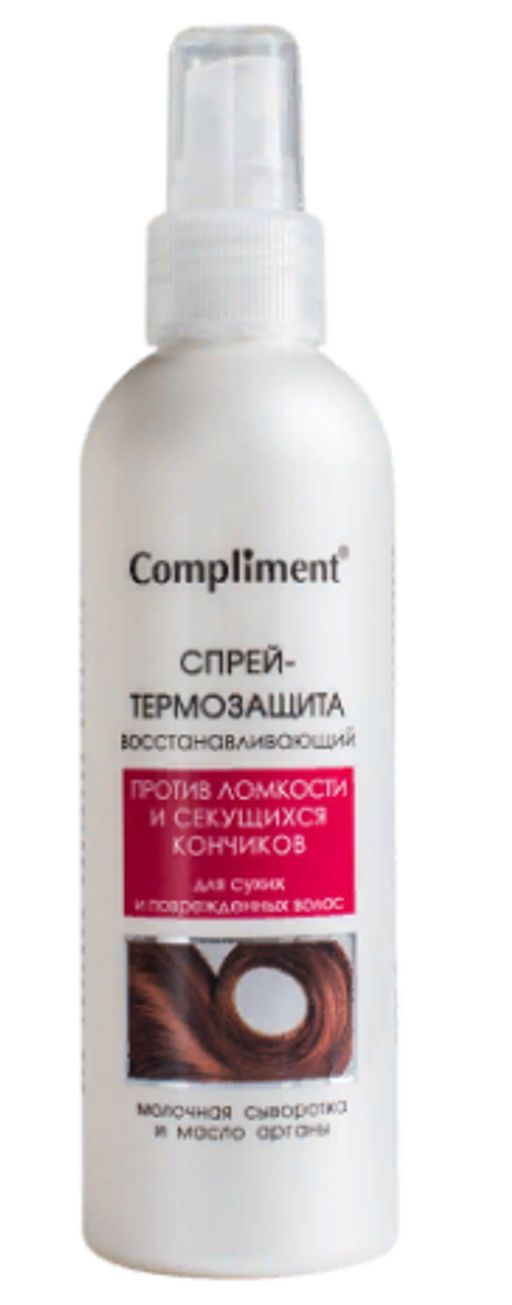 "Compliment" Спрей Термозащита д/сухих и поврежден. волос (200мл).24 /796173/