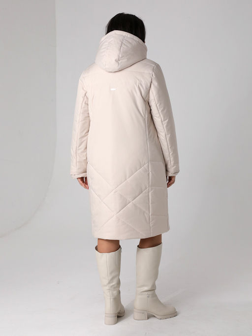 24418 Пальто серо-голубой - Dizzyway фото 10