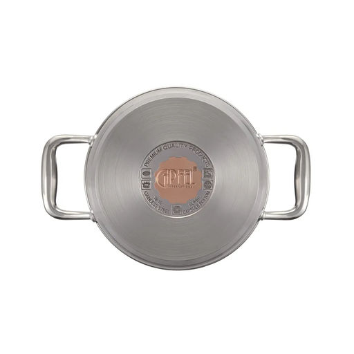 1273 GIPFEL Кастрюля GALA 18х10см/ 2.3 л со стеклянной крышкой, с индукционным капсульным дном. Материал: нерж. сталь 18/10. Толщина: 0,7мм / 4 мм  фото 3