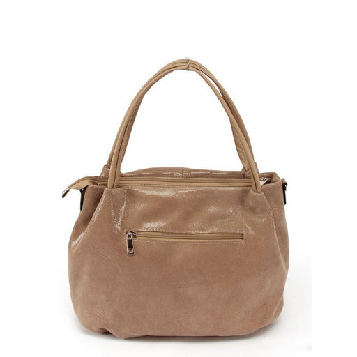 Сумка женская натуральная кожа ADEL-282/3в (отделка ИСК/КОЖА), 1отд+кар/пер. плечевой ремень, капучино 264989 - Adelia фото 2