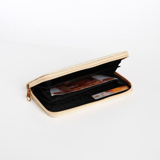 Кошелёк на молнии, цвет бежевый - Simaland фото 4