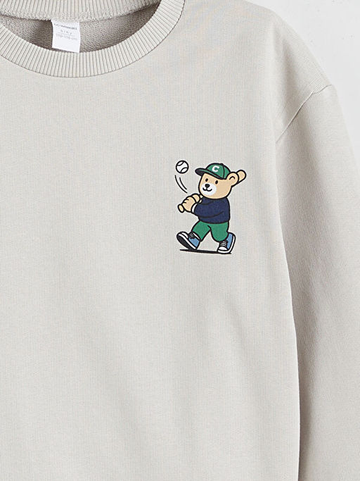 Bisiklet Yaka Erkek ?ocuk Sweatshirt