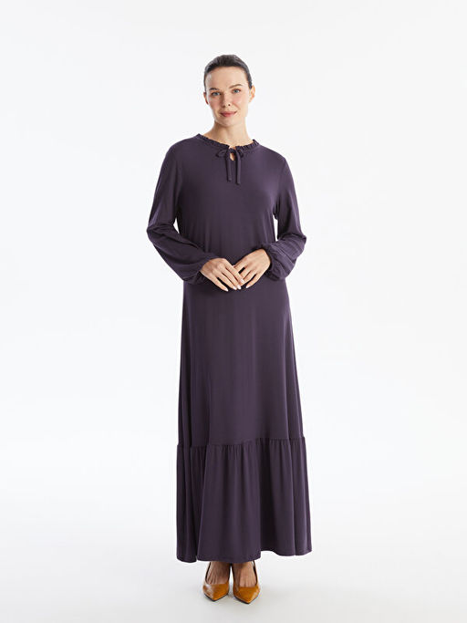 Ba?lamal? Yaka Elbise