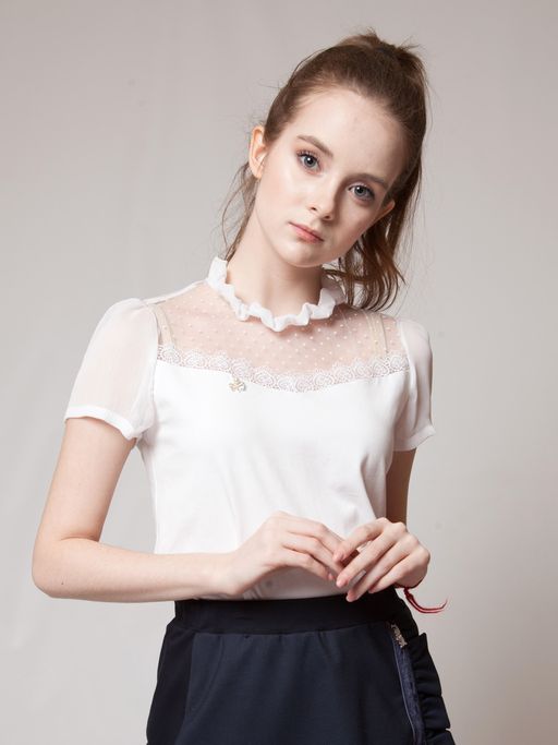 Блузка молочный 202230605