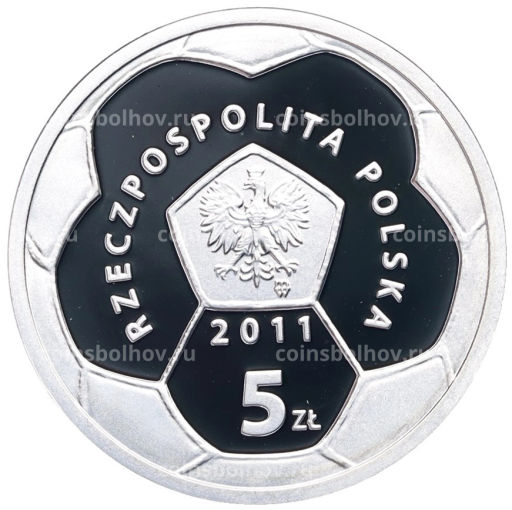 5 злотых 2011 года Польша Польские футбольные клубы Полония Варшава