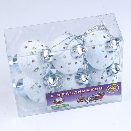 Набор ёлочных игрушек берюз. 6 шт