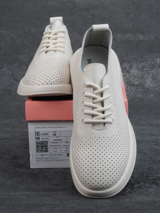 03-YD8-1D LT. BEIGE Полуботинки женские (натуральная кожа)