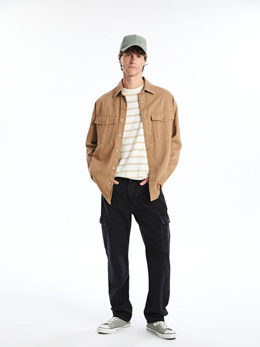 700 Straight Fit Erkek Kargo Jean Pantolon