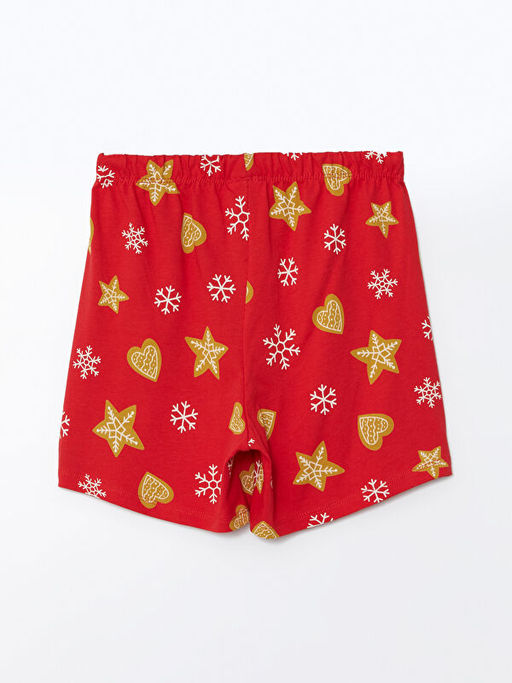 Beli Lastikli Bask?l? K?z ?ocuk Pijama ?ort - Waikiki фото 2